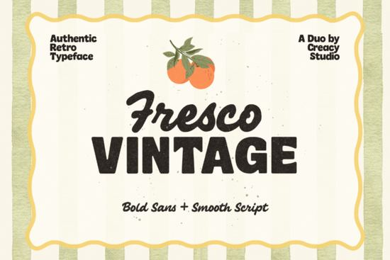 Fresco Vintage Duo Font